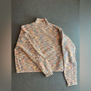 Hudson North Muti-Color Knit Mock Neck Sweater